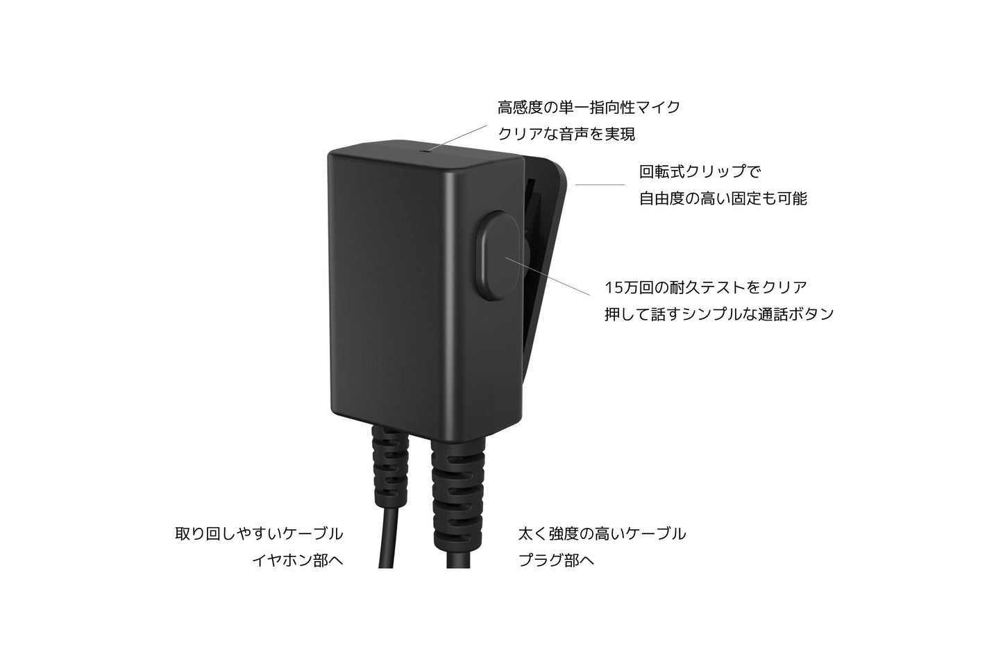 【送料無料】話す声も聴こえる音も、ちゃんといい。インカム用イヤホンマイク トランシーバーアプリ対応 [TMH-ICM5000]