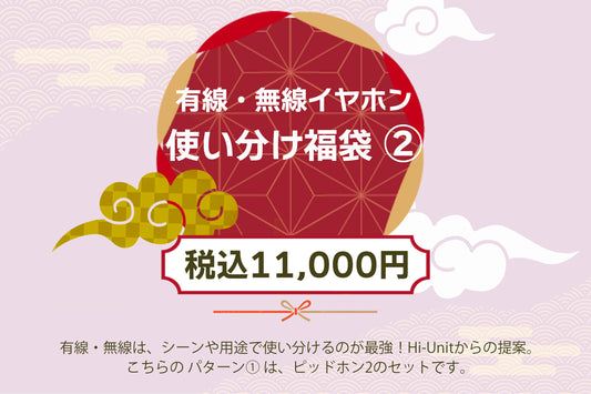 ［Hi-Unit 有線・無線イヤホン使い分け福袋2026②］【送料無料】