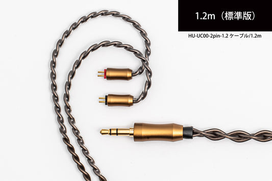 2pinケーブル単品売り 1.2m（標準版）［Hi-Unit旧ロゴケース付き］